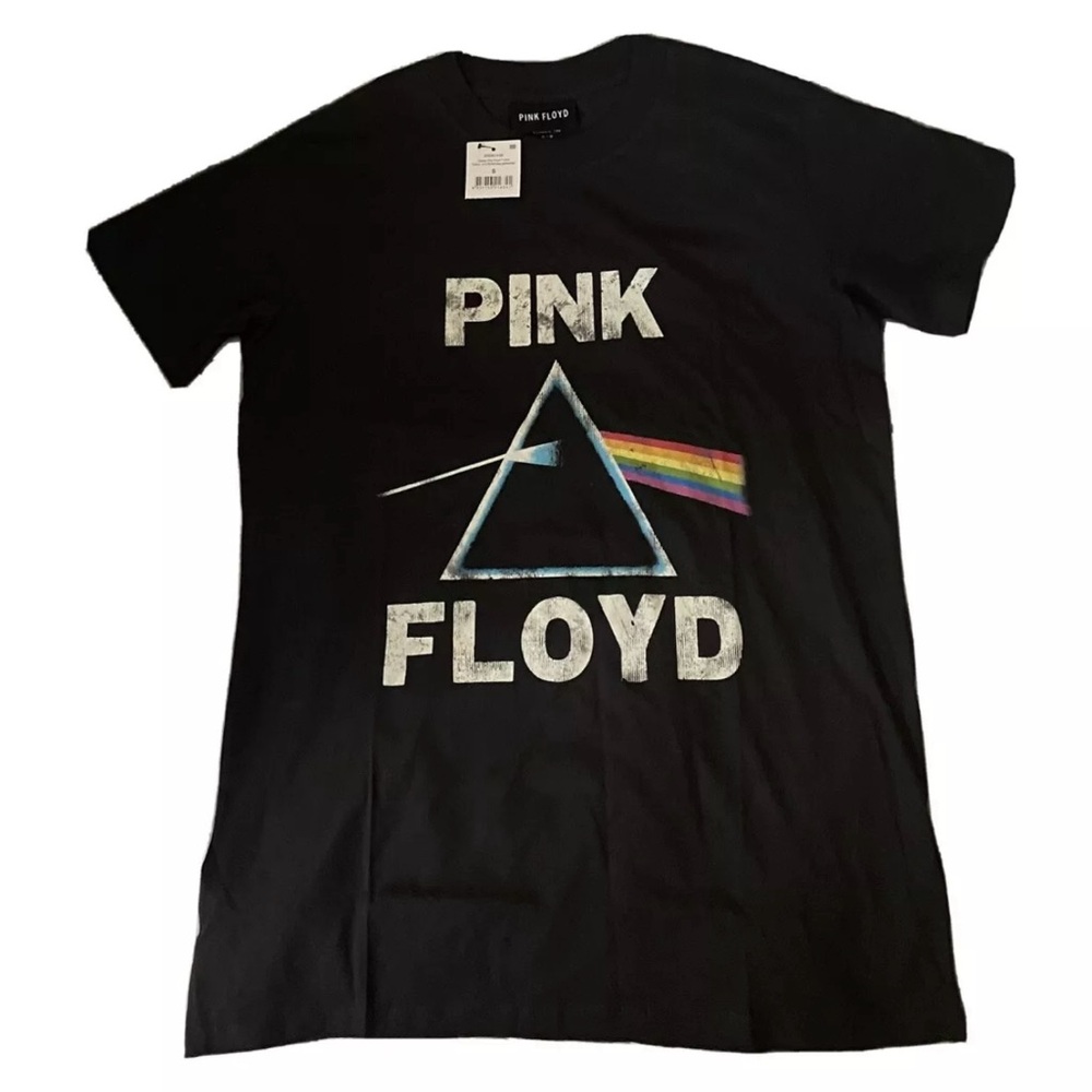 Pink Floyd by Cotton On Black Band T Shirt Womens 2XS,XS & Small NWT